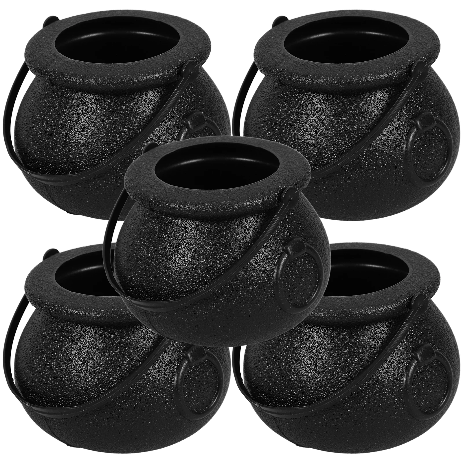 

5Pcs Children Candy Jars Halloween Witch Buckets Mini Treat Containers for Party Favors Storage Portable Trick Or Treat Baskets