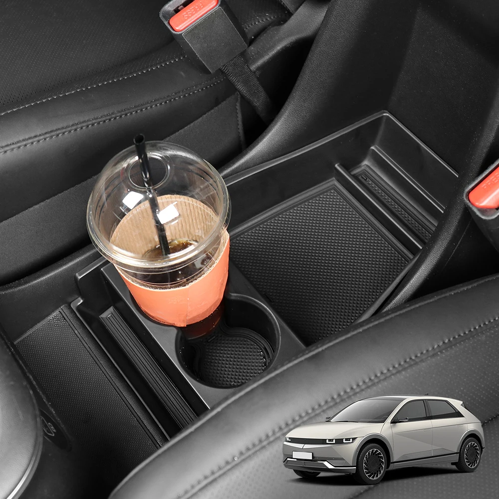 

Для Hyundai Ioniq 5 2025 центральный ящик для хранения консоли подлокотник органайзер держатель для телефона лоток контейнер автомобильные аксессуары LHD