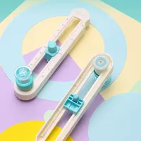 2-20cm Plastic Circle Paper Cutter - Multifunctional Craft Cutting Tool for Scrapbooking, Card Making, Home & Office Use