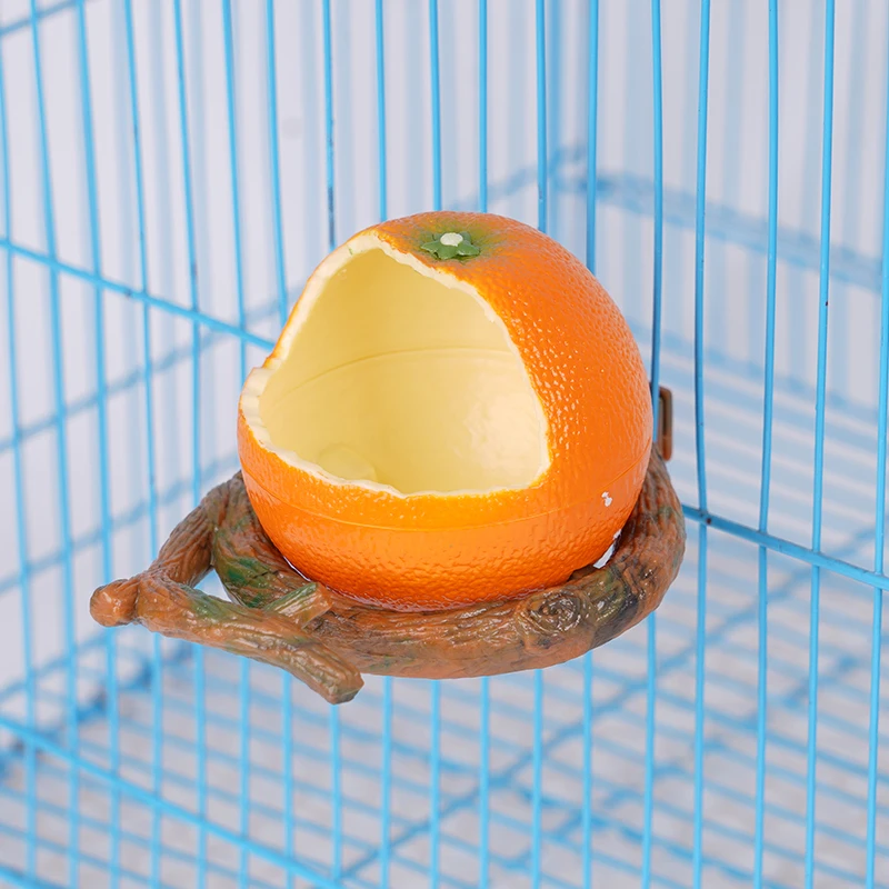 Funny Fruit Shape Bird Parrot Feeder Bowl Cage Pomegranate Food Water Feeding Bowl Container For Crates Cages Pet Supplies