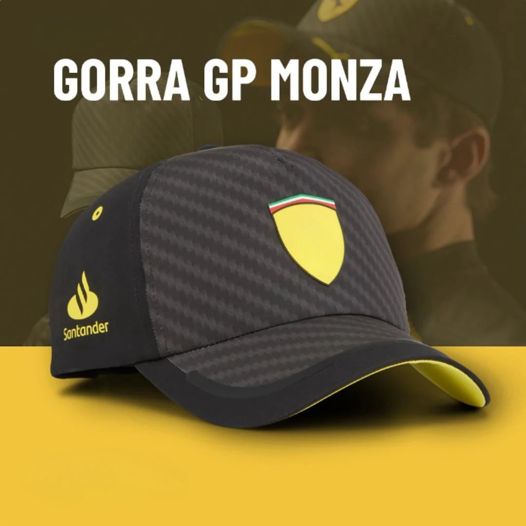 SF 2024 F1 Scuderia Team Cap Charles Leclerc Carlos Sainz Italian GP Monza Special Edition Cap Baseball Hat Monaco Spain GP Cap