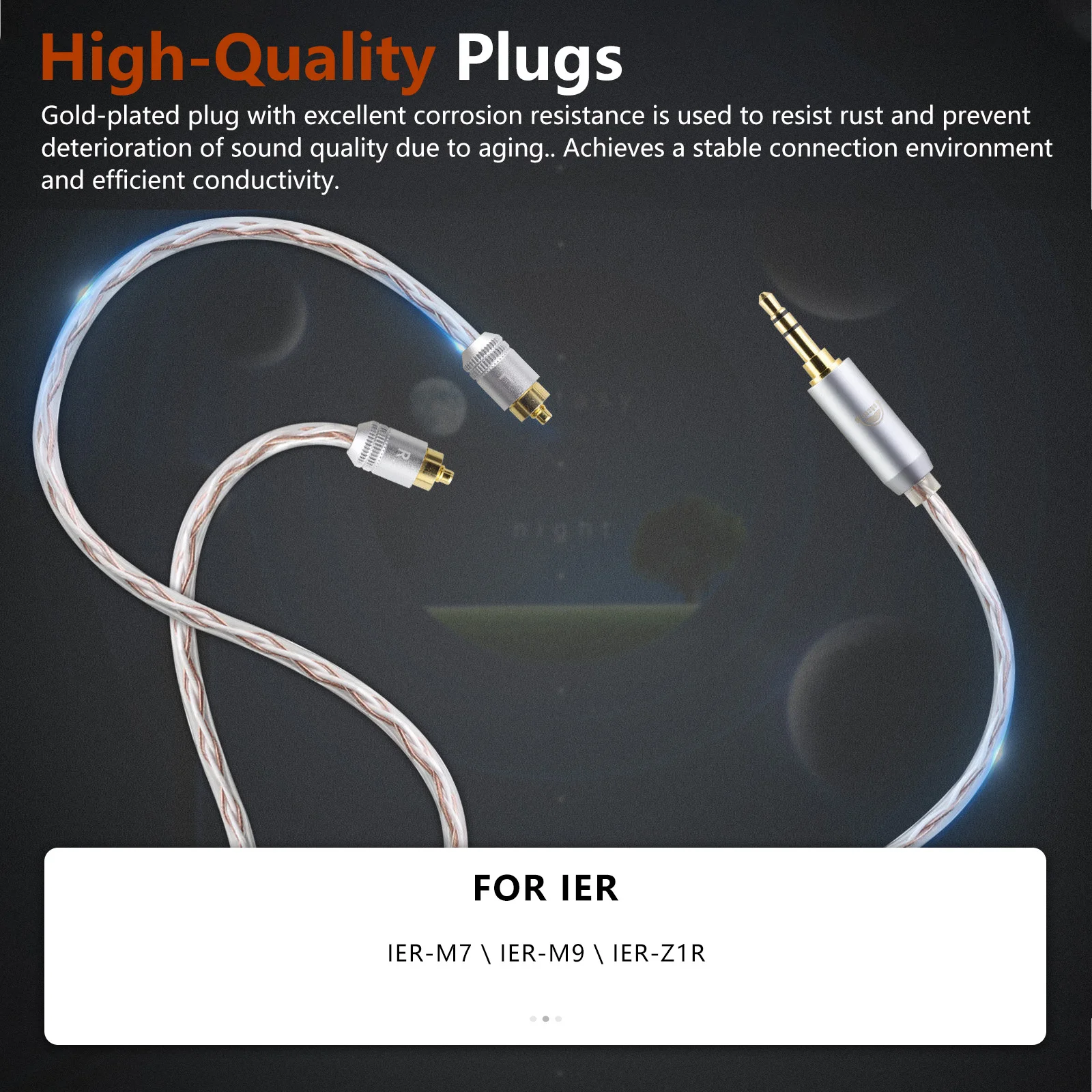 OKCSC Standard Balanced Earphone Cable for SONY IER-M7 IER-M9 IER