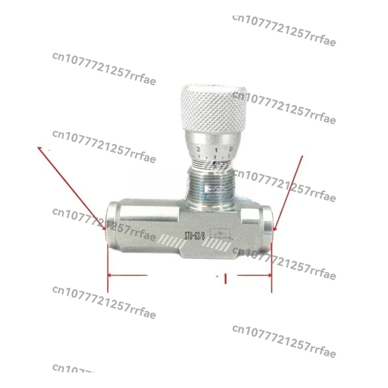 Tubular Throttle Valve STB-G3/4 STU-G3/8 1/2 1/4 Single Bidirectional Flow Control Speed Control