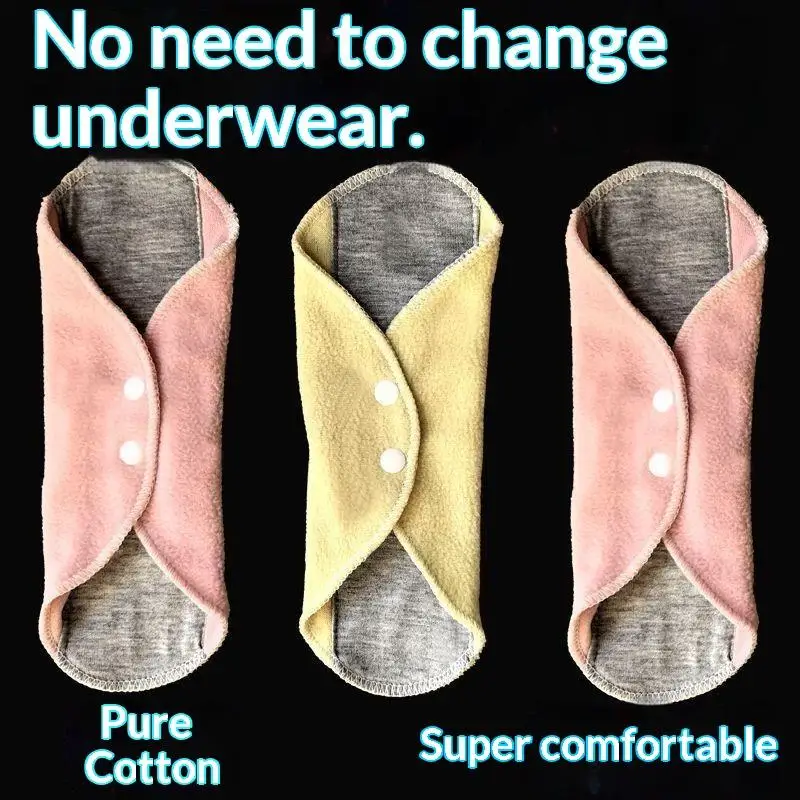 *4pcs Leak-Proof & Waterproof Washable Incontinence Pads with Graphene Aseptic Technology for Elderly Care..