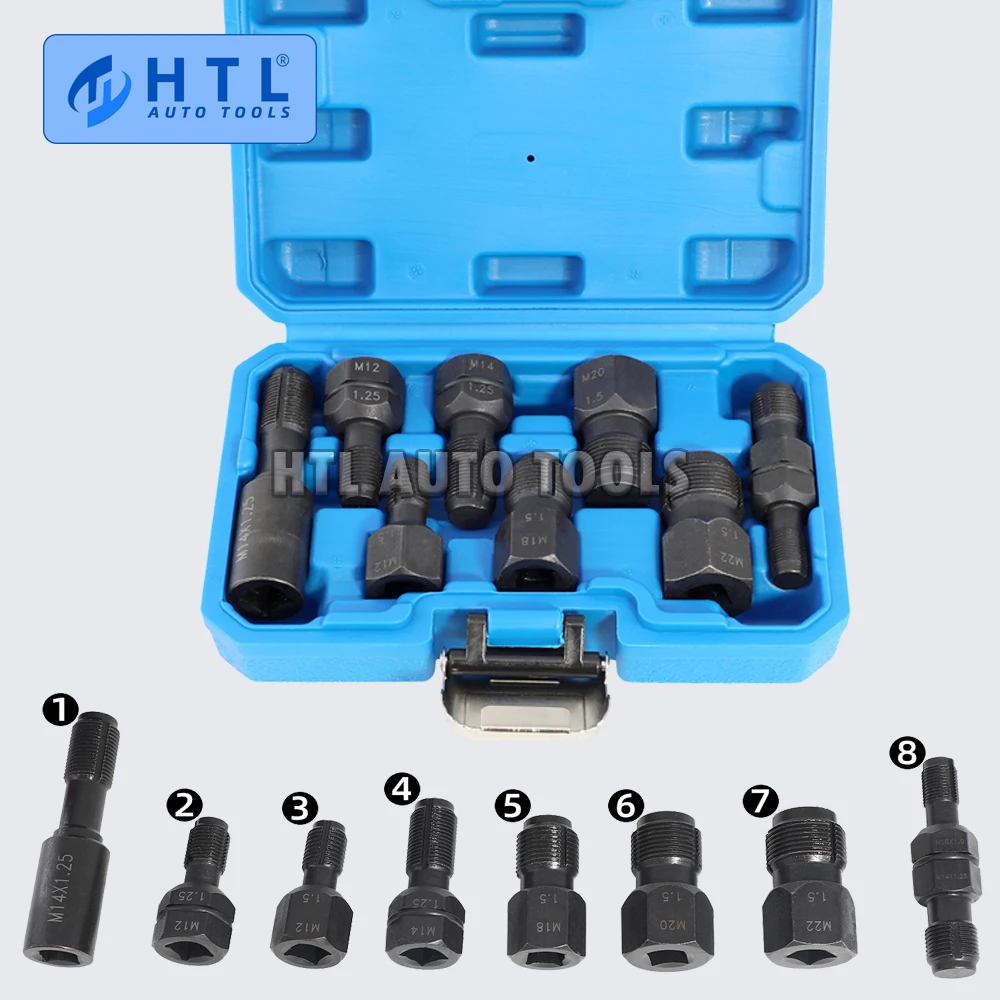 

Spark Plug Thread Chaser Kit Metric M10 M12 M14 M18 M20 M22 with 3/8" Square Drive Rethreading Tool