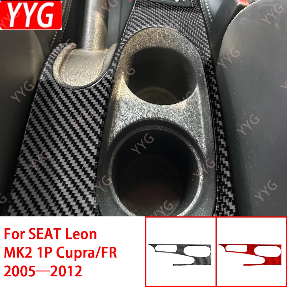 

Центральная консоль, подстаканник, внутренняя отделка панели/3K, углеродное волокно + смола/3 мм, защита от царапин/для SEAT Leon MK2 1P Cupra FR 05—12