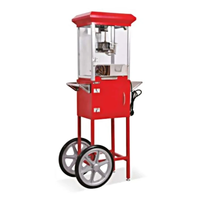 Commercial Popcorn Vending Machine with Cart
