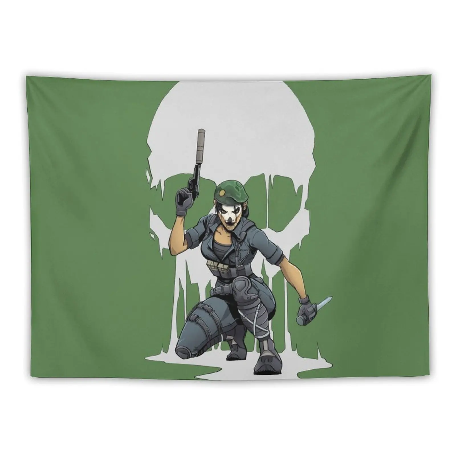 

Six Siege: Caveira Tapestry Wall Tapestries Aesthetic Room Decor Korean Nordic Home Decor Tapestry