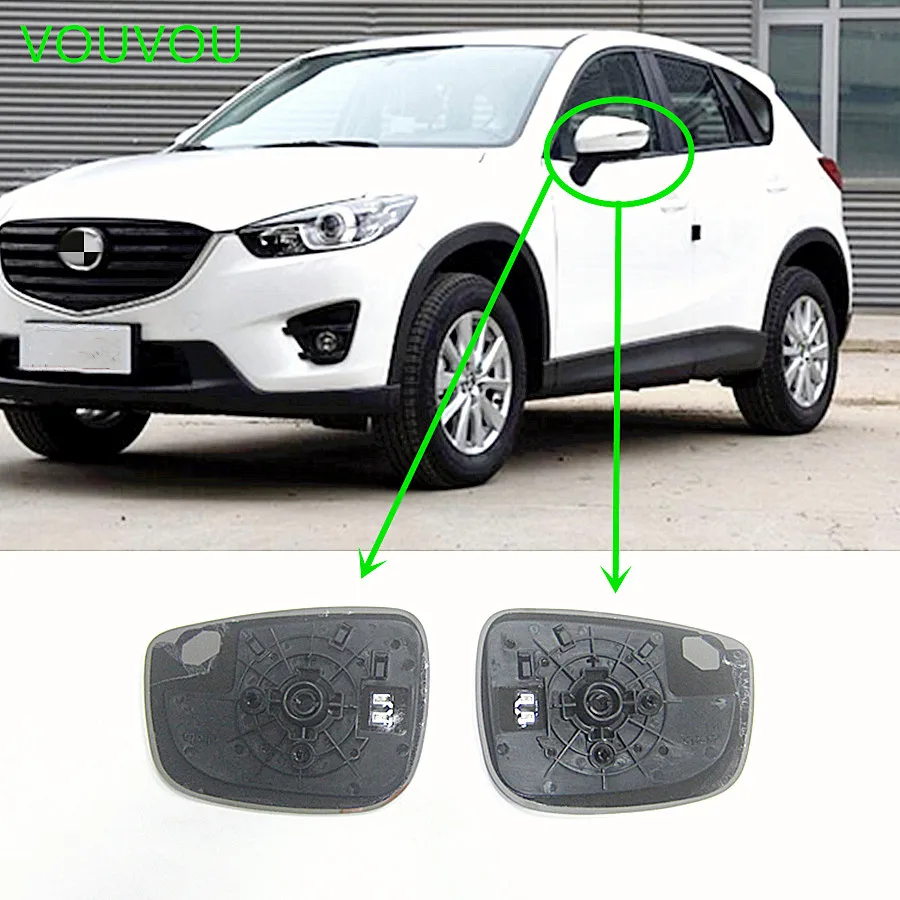 Car accessories 69-1G7 body door mirror glass for Mazda CX-5 2015-2016 KE with heater no blind sopt function