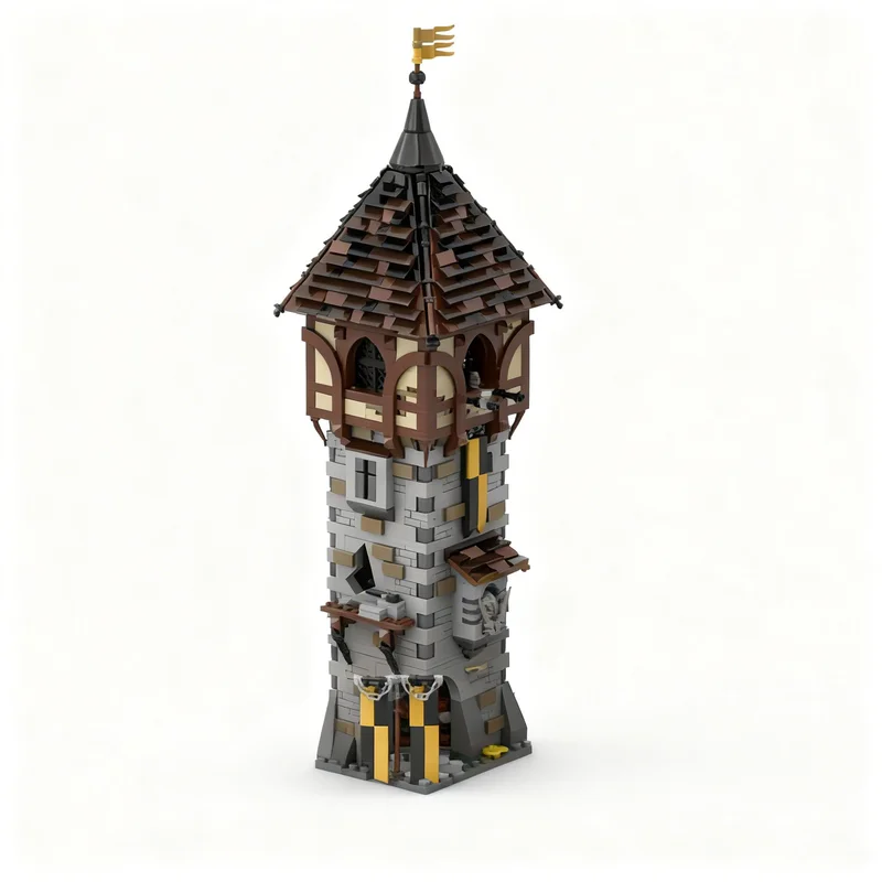 2752pcs MOC Castle The Crows Nest - Medieval Message Tower Model Building Blocks Christmas Gift Birthday Assemble Creative Art
