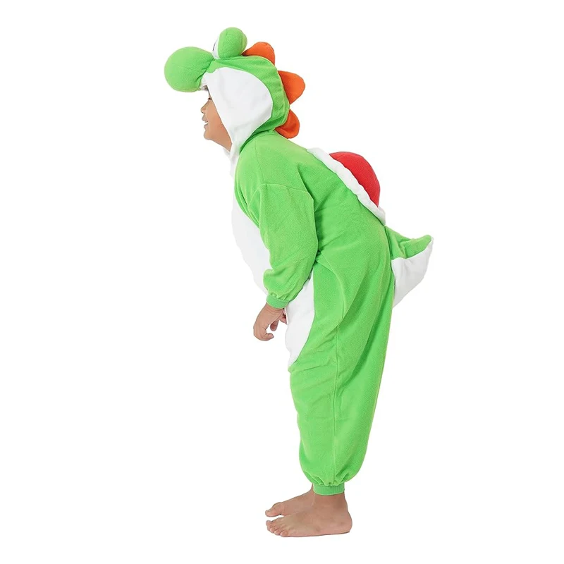Kids Onesies Yoshi Kigurumi 소년 잠옷 만화 코스프레 의상 크리스마스 할로윈 양털 잠옷 Anime Homewear Pijamas