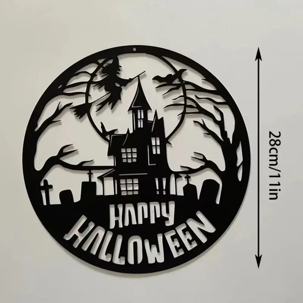 Bewitching Happy Halloween Metal Wall Decor. Magical Halloween Decorations, Enchanting Wall Art, and a Special Gift