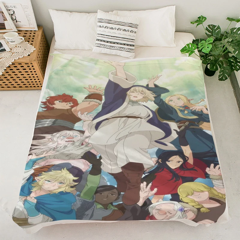 Sofa Blankets S-Dungeon Meshis Custom Blanket Fluffy Microfiber Bedding King Size Blanket Warm Knee Soft Blankets Anime Blanket