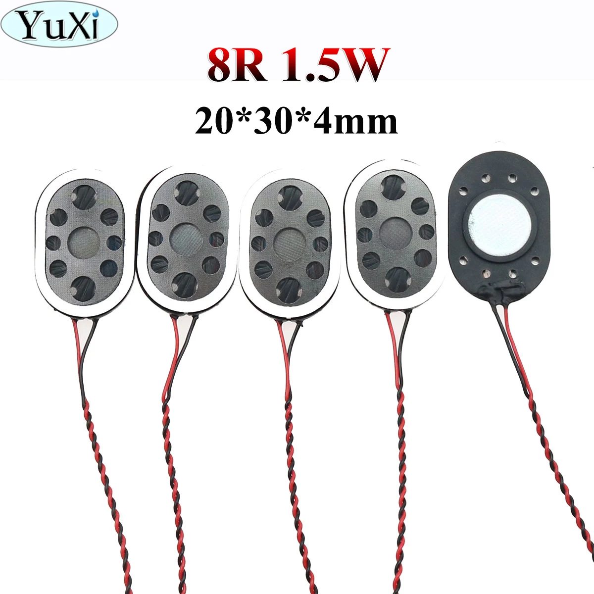 5PCS 8R 8 ohms 1.5W Electronic Dog GPS Navigation Speaker With Cable 20*30*4mm Terminal Horns Loudspeakers Repair Part