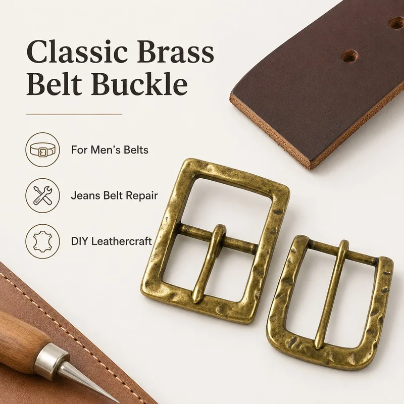 1pc-40mm-pure-copper-pin-belt-buckle-for-37-39mm-men's-jeans-waistband-leather-strap-replacement-handcrafted-hardware-accessory