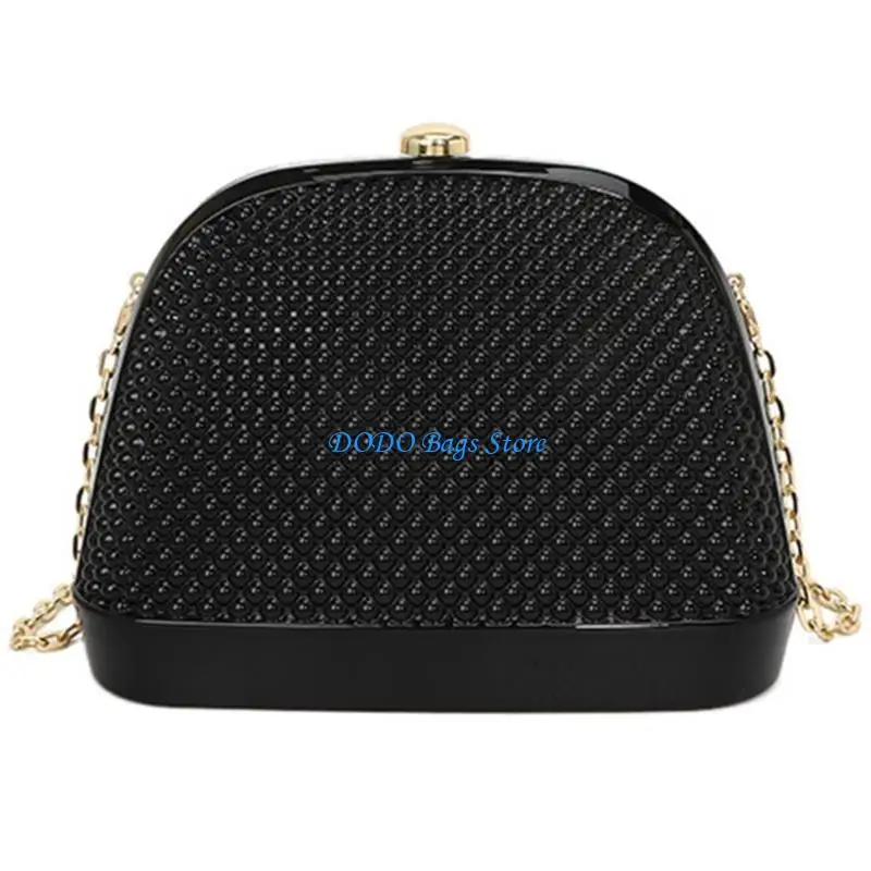 

Unique Shell Acrylic Clutch Shoulder Handbag for Evening Galas and Dates