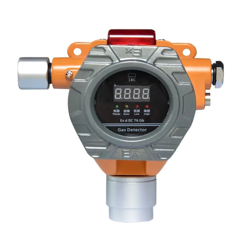 Stationary Type Gas Detector Point Type Gas Detector LED LCD Display Gas Alarm