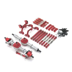 Conjunto de eixo dianteiro e traseiro de metal Kit Amortecedor Rod, RC Car Parts, MN1, D90, D91, D96, MN98, 99S, Atualização