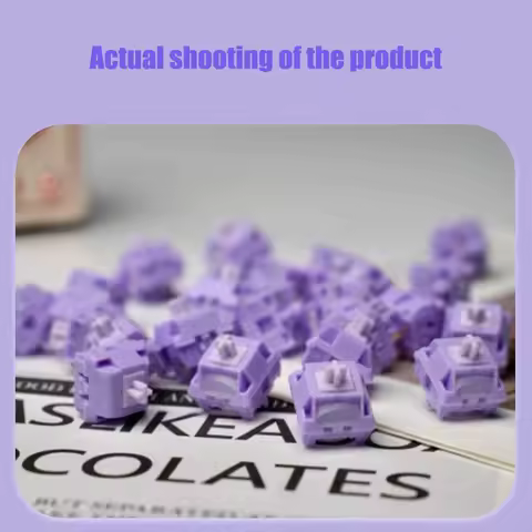 JERRZI Misty Purple Silent Switch 5Pin Linear Mechanical Keyboard Custom Mechanical Mute Keyboard Fine lubed 37gf 45gf Aula F75