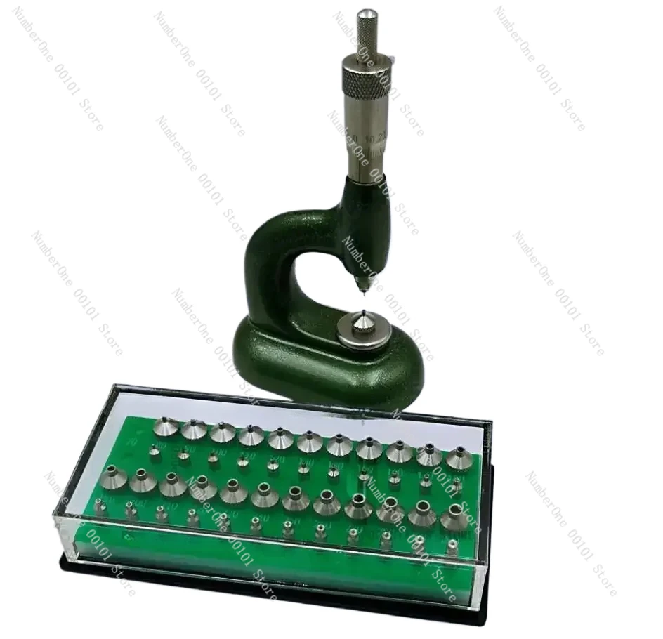 Watchmaker's Jewelling Tool with Micrometric Screw 4mm&4mm and Set of 24 Pump Pushers Anvils Copy  MSA 13.100 Bergeon