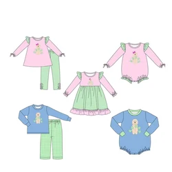 st patricks day kids clothes clover puppy long sleeve suit jumpsuit dress lucky children clothes toddler boutique outfits romper