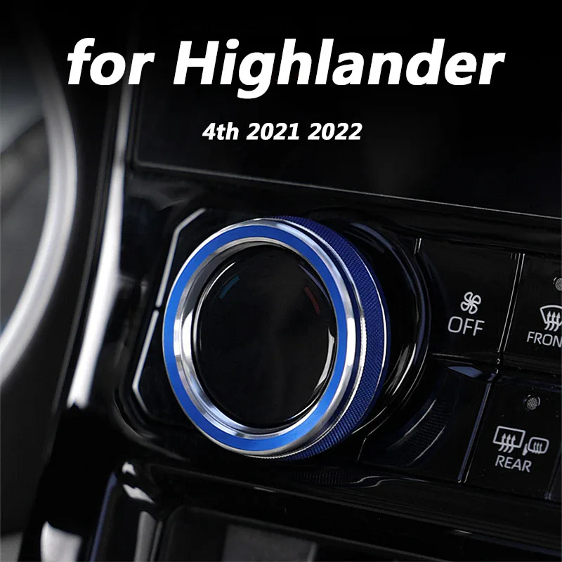 

for Toyota Highlander 4th 2021 2022 Car interior decoration accessories air conditioning knob DIY sequin knob ring beautiful