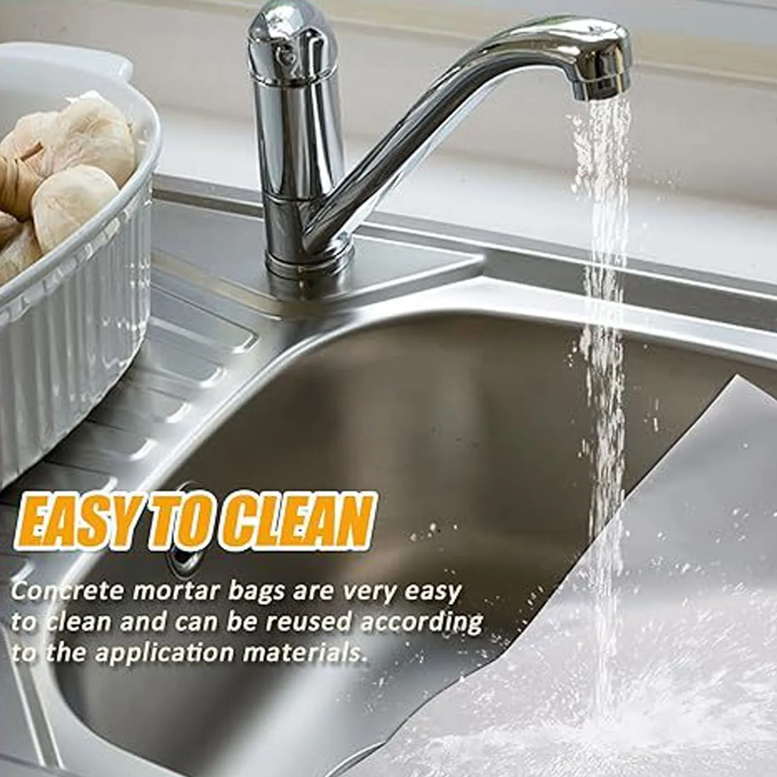 For 3 Pcs Grout Sealer Bag Tile Grout Bag PVC Tear Punch Resistant Cement Grout Masonry Mortar Bag for Grouting Bricklaying