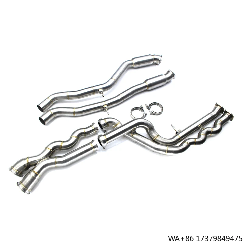 

Factory Price Equal Length Mid Pipe 2014-2019 for BMW M3 F80 M4 F82 F83 S55 3.0T SS304 Mid Pipe with Resonators Exhaust Pipe