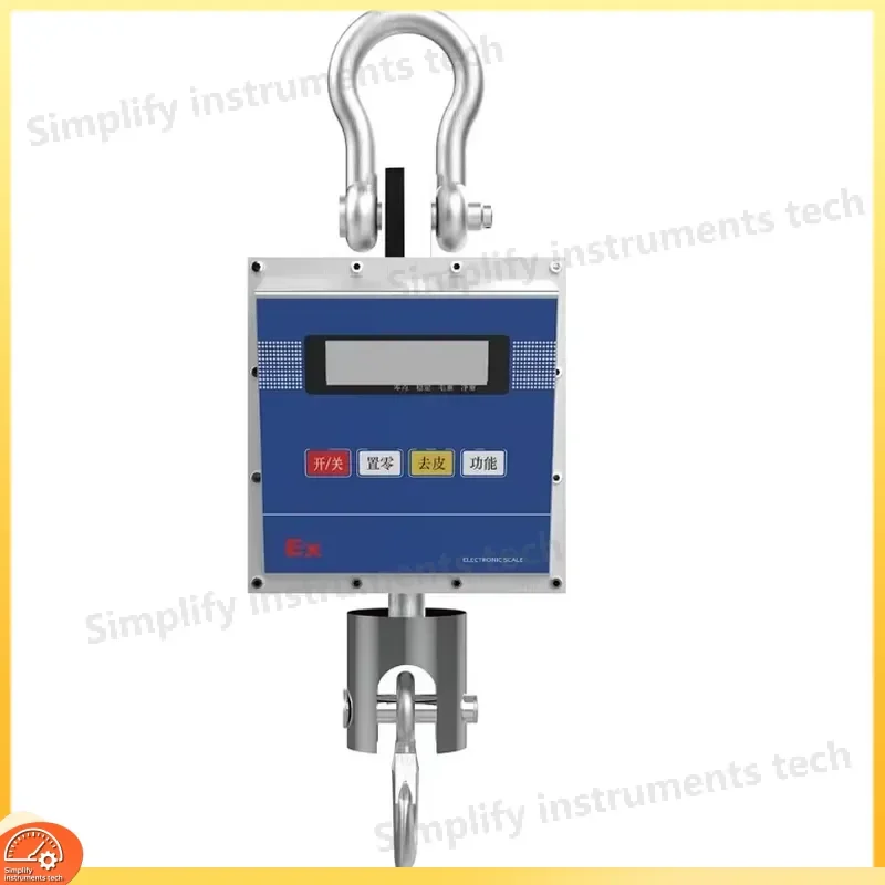 Explosion Proof Wireless Crane Scale 1-10 Tons Heavy Duty Industrial Crane Weighing Scale for Petrochemical Beer Brewing