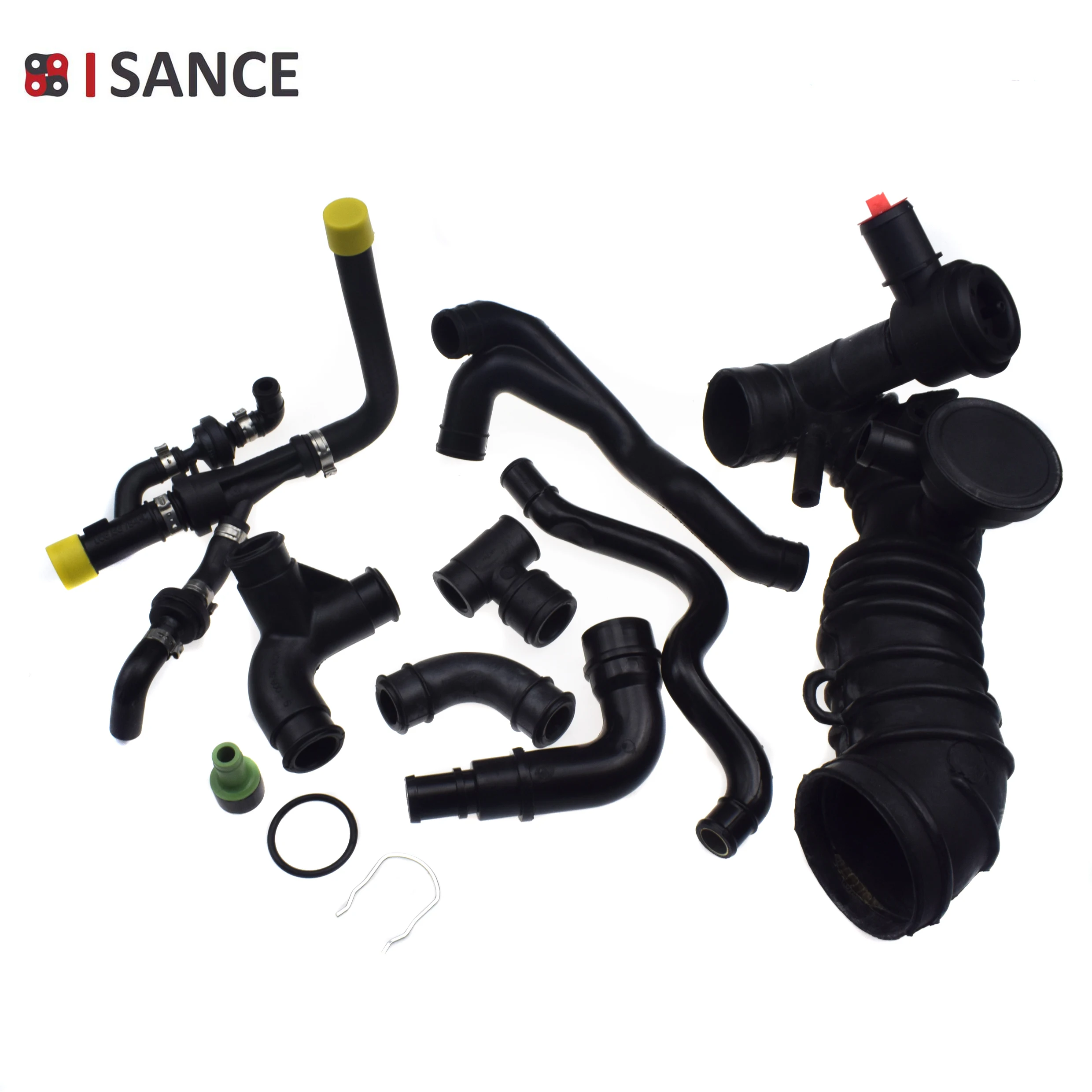 1.8T Engine Breather Crankcase Vent PCV Valve & Hose Pipe Connector Kit For Audi VW Seat Akoda 058133753B 06A103221 06A103213