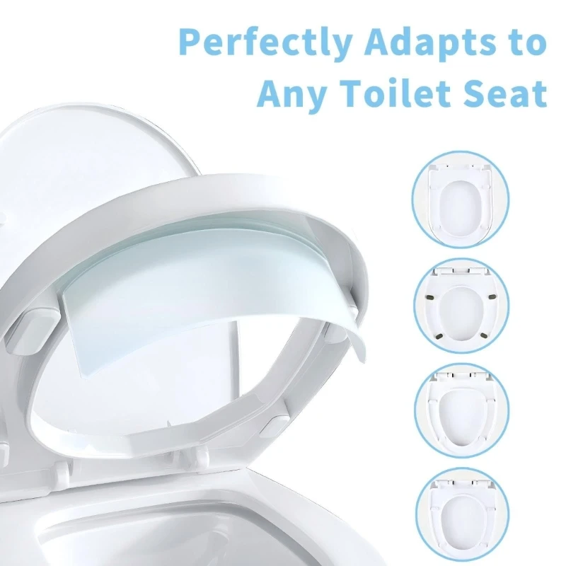  Toilet Splash Guard Reusable Easy Clean Urine Deflector for Toilet Bowl Men Boys Teens Potty Training Aim Aid Bathroom Family
