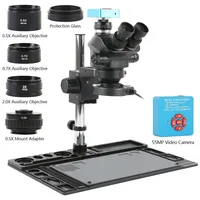 3.5X-50X 100X Simul-Focus Continuous Zoom Stereo Trinocular Microscope 55MP 48MP 24MP 4K 1080P HDMI USB Video Camere CTV Lens