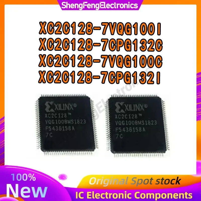 XC2C128-7VQG100C XC2C128-7VQG100I, XC2C128-7CPG132C, XC2C128-7CPG132I, XC2C128, XC2C, XC, IC, Chip