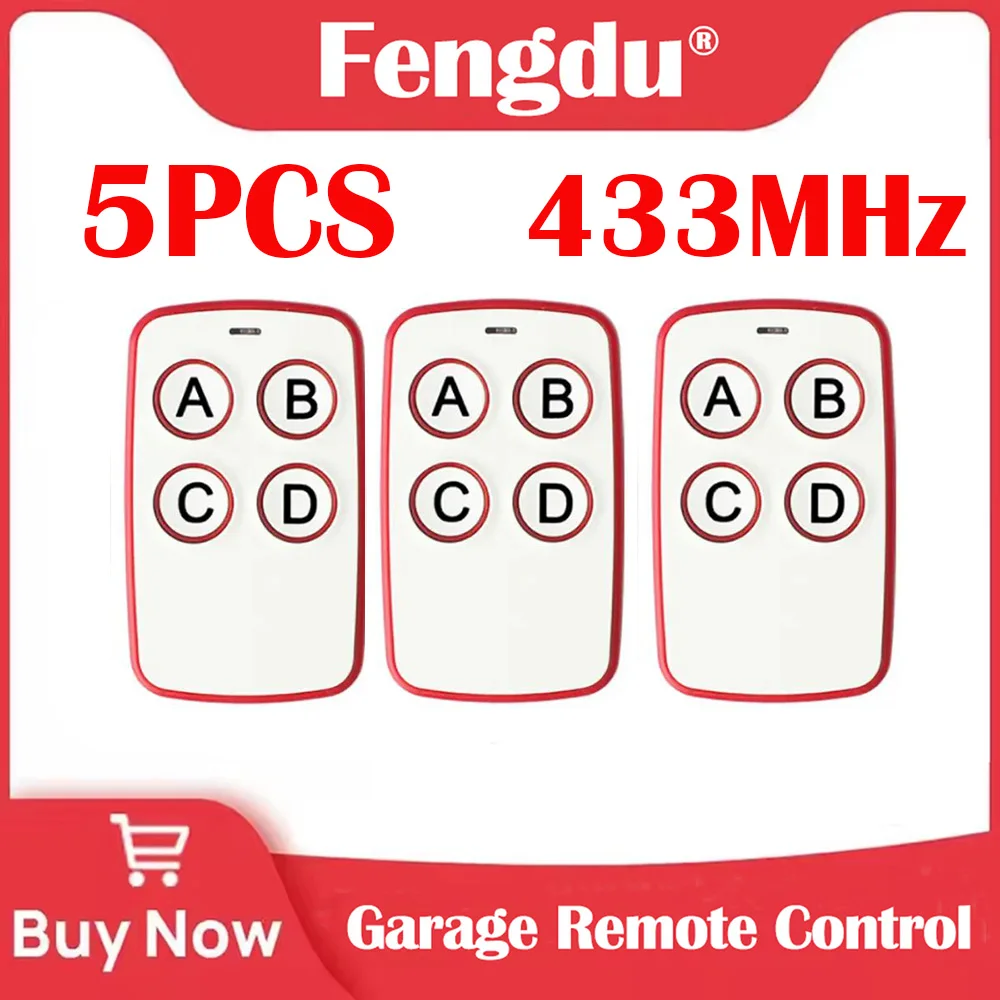 

Universal Customized 433mhz 4-Channel 3PCS Automatic Gate Garage DOOR Learning RF Wireless Remote Control