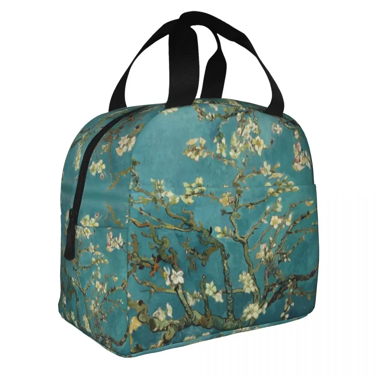 Van Gogh Almond Blossom Tumblr Fashion Grunge Aesthetic Vintage Insulated Lunch Bag Cooler Bag Tote Lunch Box Bento Pouch Work