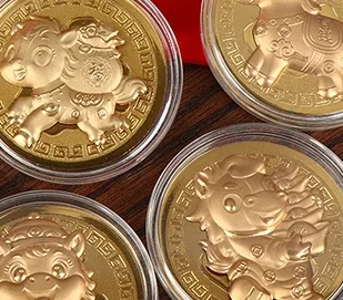 1 قطعة 2026 سنة الحصان عملة صينية مع حقيبة التخزين محظوظ الحيوان الخيول عملات تذكارية السنة الجديدة جمع تذكارية #1