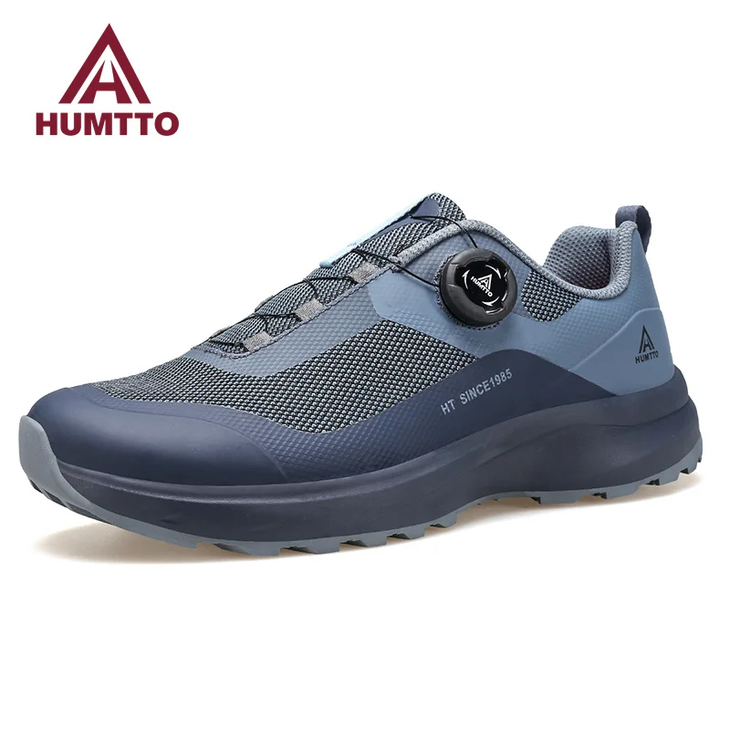 HUMTTO Shoes for Men 2022 Luxury Designer Men\'s Tennis Breathable Sports Gym Mens Running Trainers Waterproof Black Sneakers Man