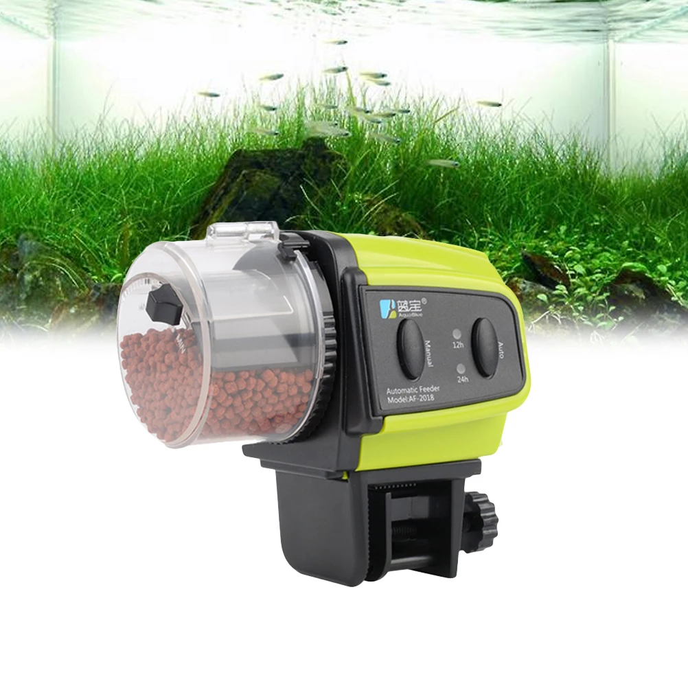 

Automatic Fish Feeder High Capacity Powered Feeder Timer Control Easy Operation Various Fish Food