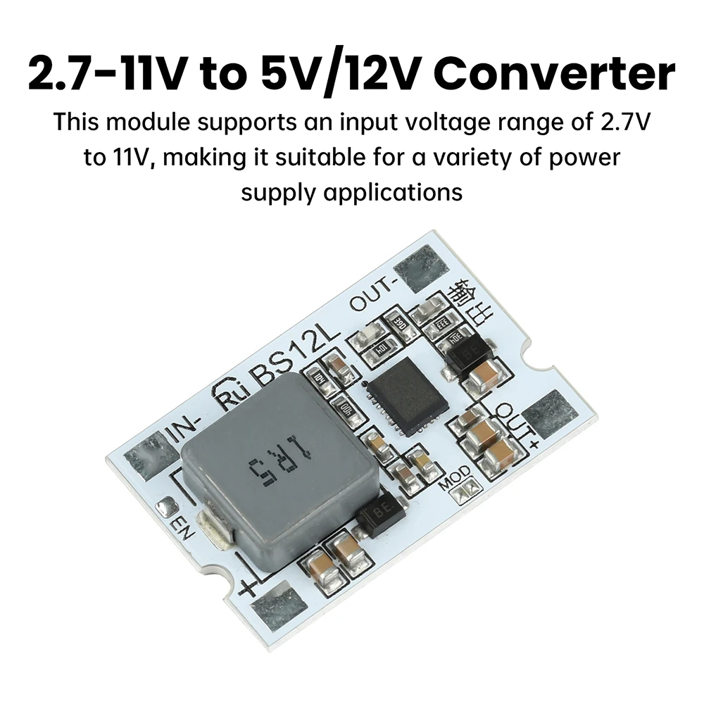 Mini Size DC-DC Boost Converter Board Step Up Module 2.7-11V to 5V 12V 10A with Short-Circuit Over-Temperature Protection