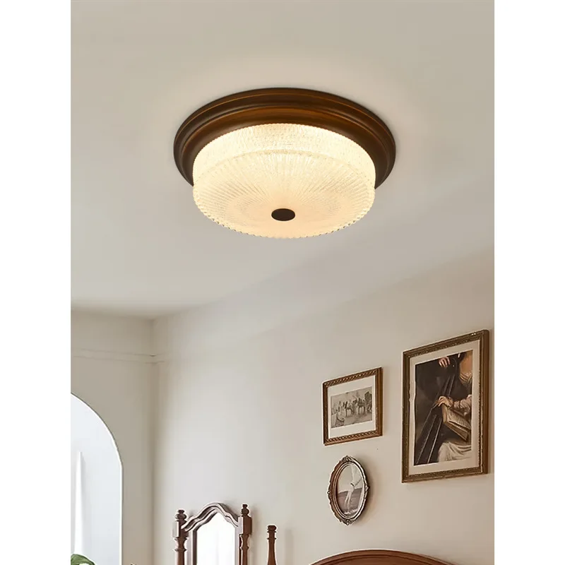 

Vintage LED Ceiling Master Bedroom Room Balcony Aisle Corridor Entrance Light Round European Lighting