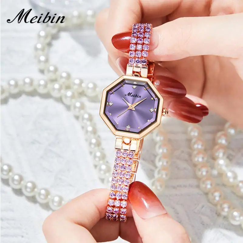 Luxury Diamond Women Bracelet Watches Fashion Dress Ladies Quartz Watch Rose Gold Womens Wristwatch Shiny Crystal Reloj Mujer