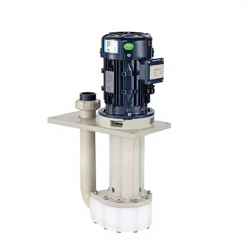

Vertical Chemical Pump Acid Alkali Resistant FRPP Wear Resistant High Pressure in Spraying Electronics Application