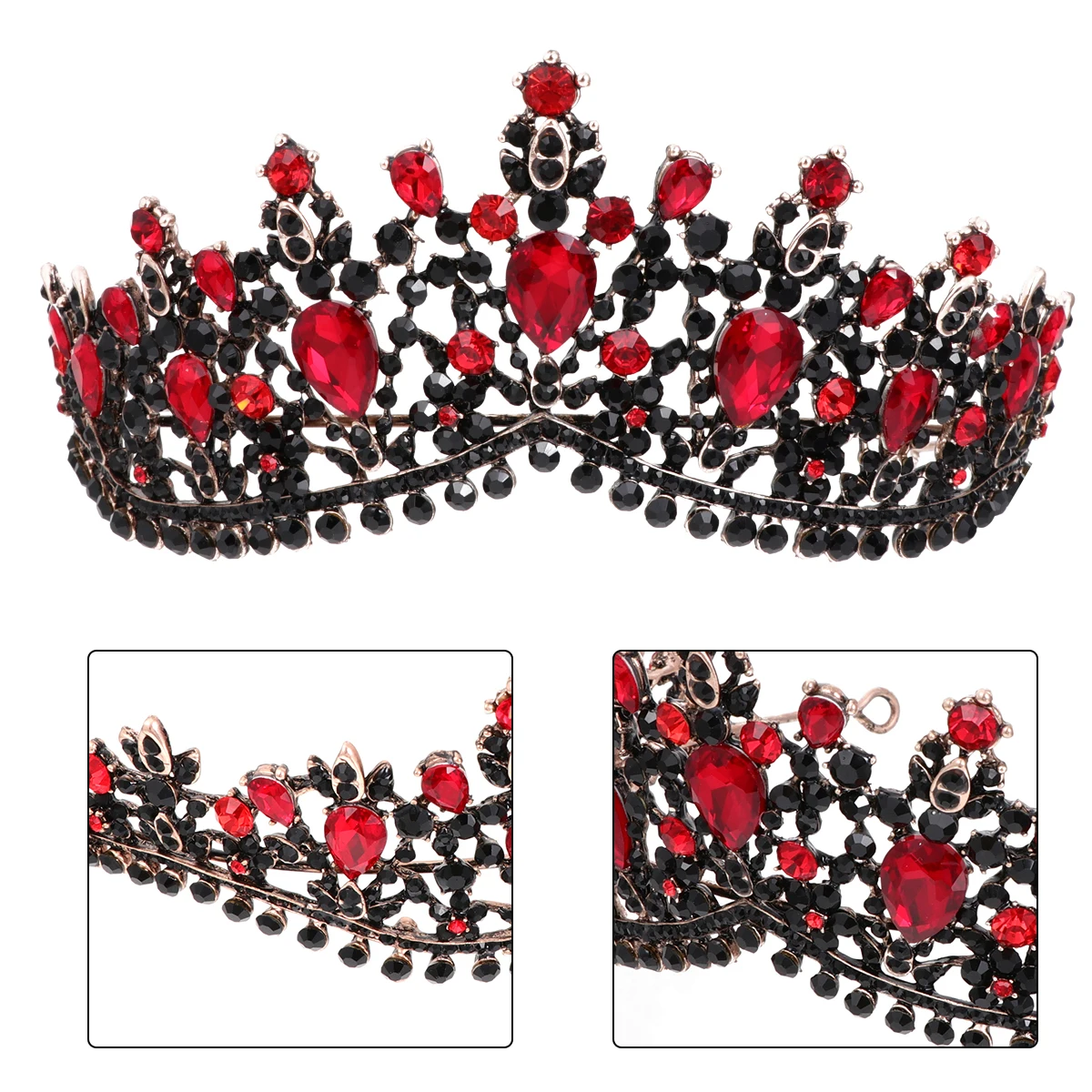 

Birthday Crown Wedding Ornaments Tiara for Women Hair Accessories Bridal Headpiece Jewelry Vintage Bride