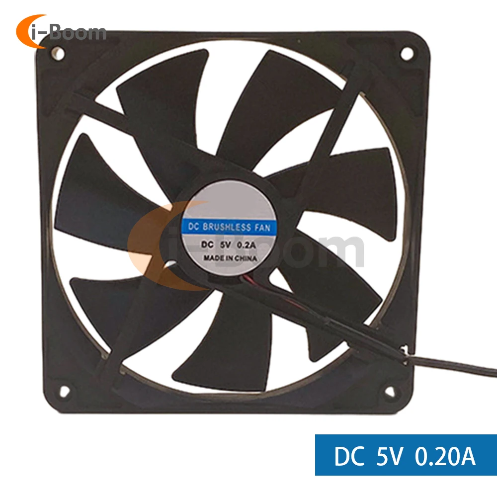 1PC 140MM 14CM 140*140*25mm DC5V Two Wire USB Connector Bearing Quiet Cooling Computer Case Game TV Box Power Supply Fan 14025