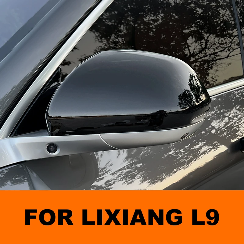 

Car Rearview Mirror Cover For Lixiang L9 2023 2024 Abs Carbon Fiber Rear View Mirror Decorative Shell Exterior Accessories