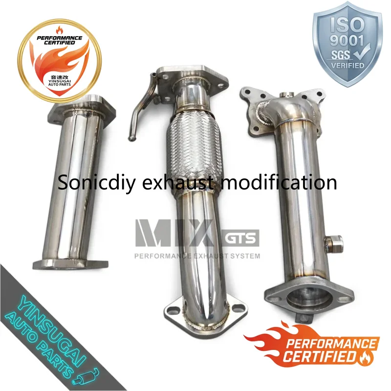 High Performance Stainless Steel Exhaust Downpipe for 2009 Honda Spyder 2.4 Racing Sound Modification Tuning Upgrade Parts