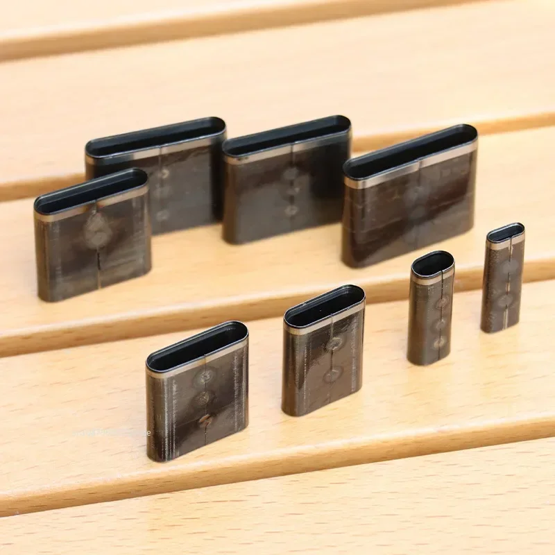 7types DIY Belt Flat Mouth Punching Handmade Leather Craft Elliptic Punch Blade for Belt Make A Hole Tools Cutter Mold Cut Die
