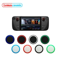 2 Pezzi Bagliore Luminoso Antiscivolo Tappi Joystick In Silicone Controller Thumbstick Per Valvola Steam Deck Steamdeck Light Grip Gel Guard