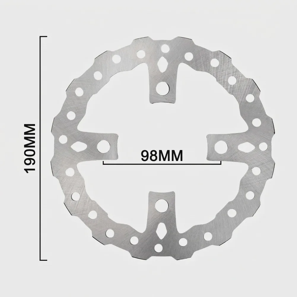 Reliable Stopping Power Brake Disc For Tuttio For Soleil 01 Scooter General Front/rear Replacement Part 190mm Size