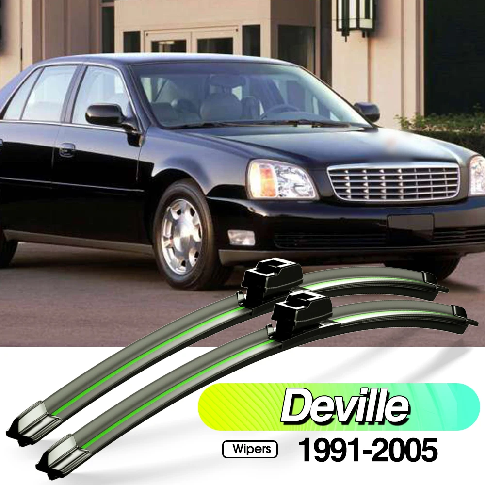 

For Cadillac Deville 1991-2005 2pcs Front Windshield Wiper Blades Windscreen Window Accessories 1997 1998 2000 2002 2003 2004